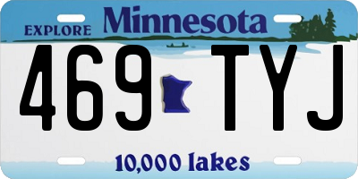 MN license plate 469TYJ