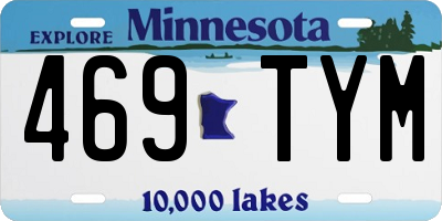 MN license plate 469TYM