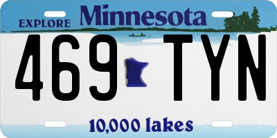 MN license plate 469TYN