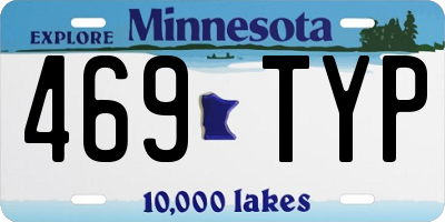 MN license plate 469TYP