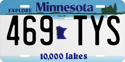 MN license plate 469TYS