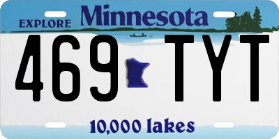 MN license plate 469TYT