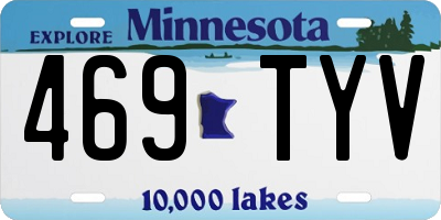 MN license plate 469TYV
