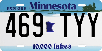 MN license plate 469TYY