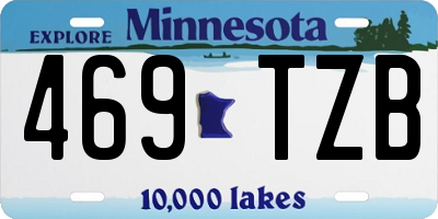 MN license plate 469TZB