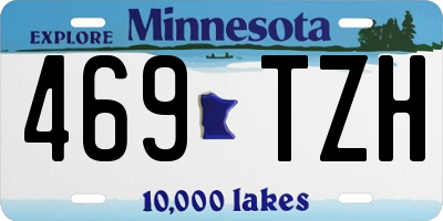 MN license plate 469TZH