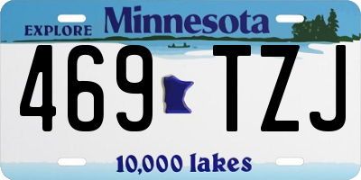MN license plate 469TZJ