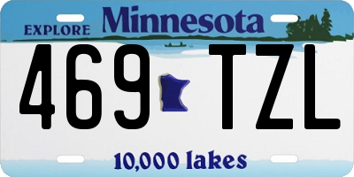 MN license plate 469TZL