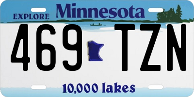 MN license plate 469TZN