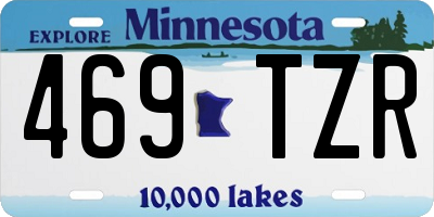 MN license plate 469TZR