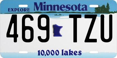 MN license plate 469TZU