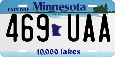 MN license plate 469UAA