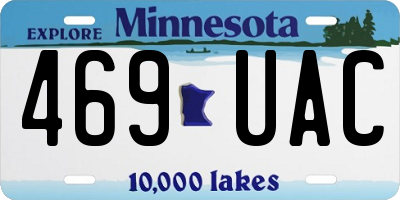 MN license plate 469UAC
