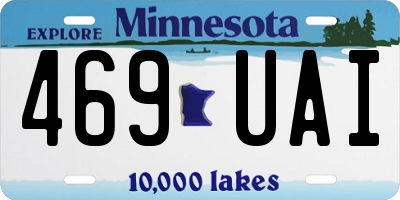 MN license plate 469UAI
