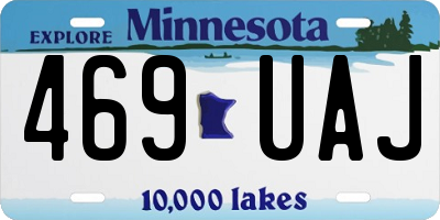 MN license plate 469UAJ