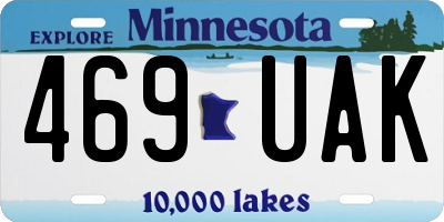 MN license plate 469UAK