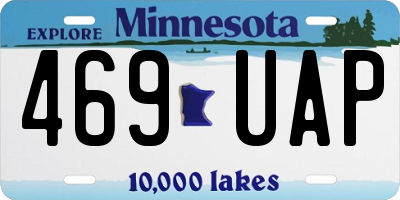 MN license plate 469UAP