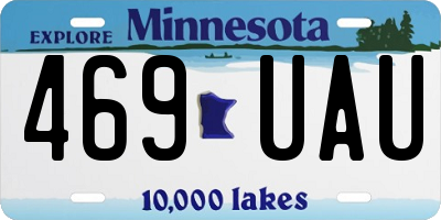 MN license plate 469UAU