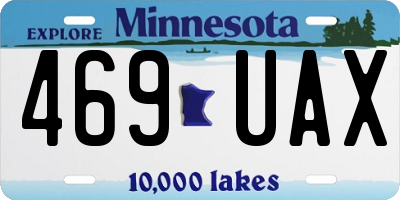 MN license plate 469UAX