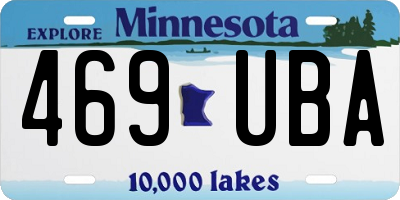 MN license plate 469UBA
