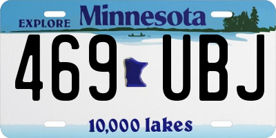 MN license plate 469UBJ