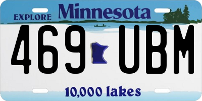 MN license plate 469UBM