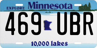 MN license plate 469UBR