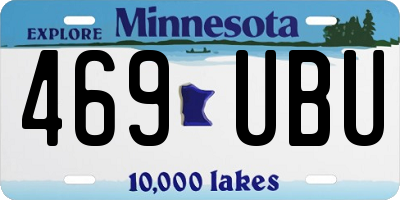 MN license plate 469UBU