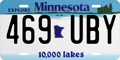 MN license plate 469UBY