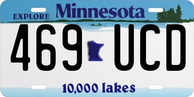 MN license plate 469UCD
