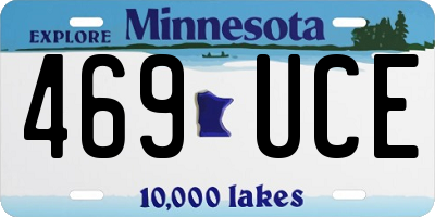 MN license plate 469UCE