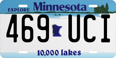 MN license plate 469UCI