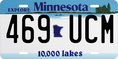 MN license plate 469UCM
