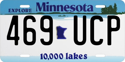 MN license plate 469UCP
