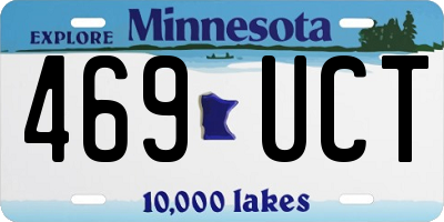 MN license plate 469UCT