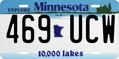 MN license plate 469UCW