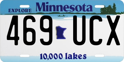 MN license plate 469UCX