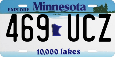 MN license plate 469UCZ