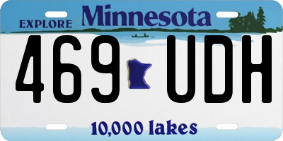 MN license plate 469UDH