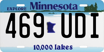 MN license plate 469UDI