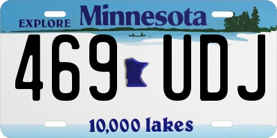 MN license plate 469UDJ