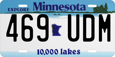 MN license plate 469UDM