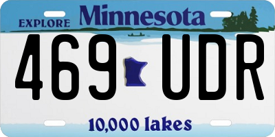 MN license plate 469UDR