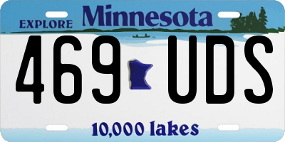 MN license plate 469UDS