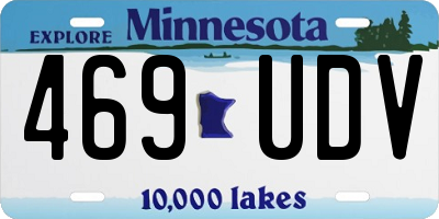 MN license plate 469UDV