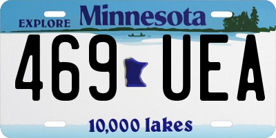 MN license plate 469UEA