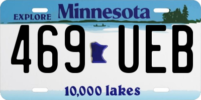MN license plate 469UEB
