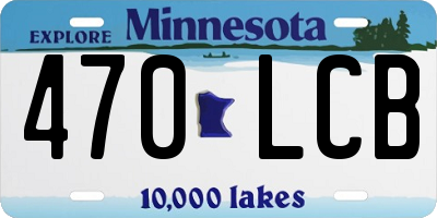 MN license plate 470LCB
