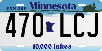 MN license plate 470LCJ