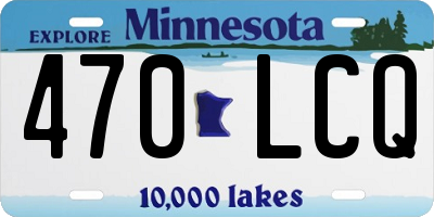 MN license plate 470LCQ
